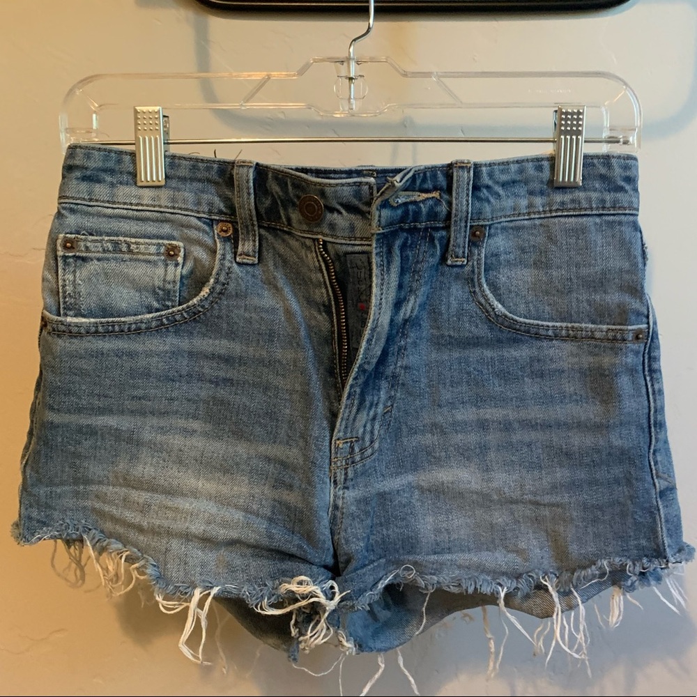 lucky brand denim distressed shorts